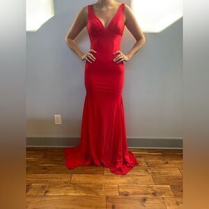 Johnathan Kayne Red Prom Dress